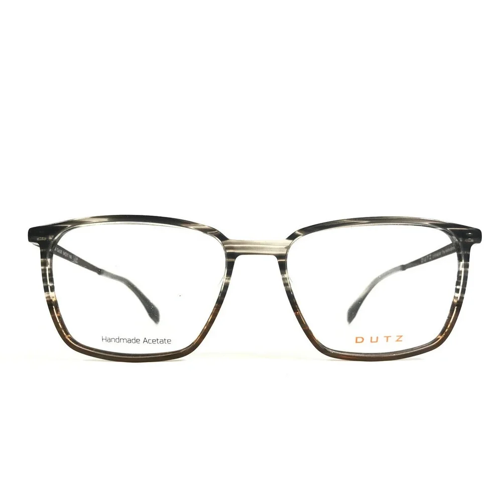 Dutz Eyeglasses Frames DZ2286 Col. 35 Brown Gray Rectangle Full Rim 54-17-145